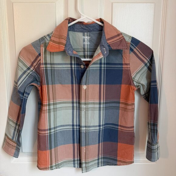 3/$15 Bundle | Plaid Long-Sleeve Button-Down Shirt - Picture 1 of 5